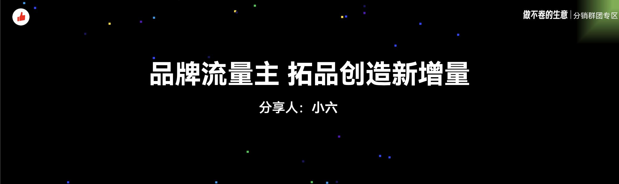 《品牌流量主拓品创造新增量》:有赞12周年分享|品牌流量主如何快速在分销市场补品扩量
