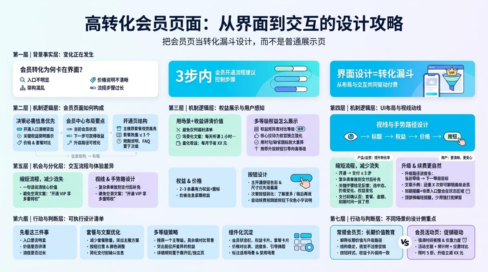 会员页面该放什么?先搭好信息架构